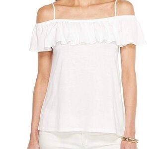 Lilly Pulitzer White Off The Shoulder Tamiami Top Size XS